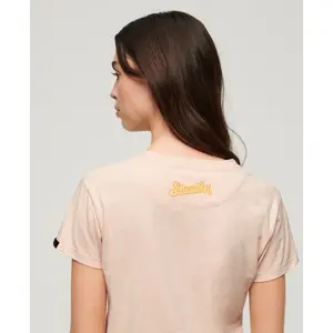 Tattoo-Effekt besticktes Slim-Fit T-Shirt für Frauen Superdry image-4