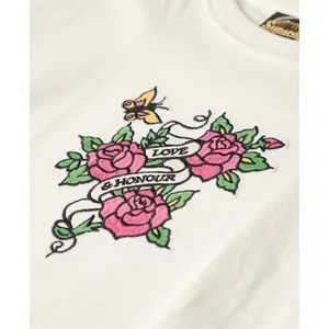 Tattoo-Effekt besticktes Slim-Fit T-Shirt für Frauen Superdry image-5