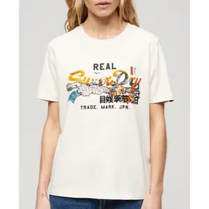 Lässiges T-Shirt, Damen Superdry Tokyo image-3