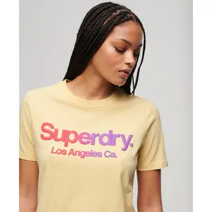 Camiseta  para mujer Superdry Rainbow Core image-4