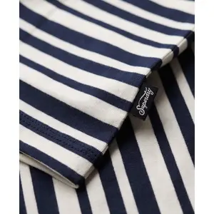 Camiseta ajustada a rayas mujer Superdry Essential Logo image-5