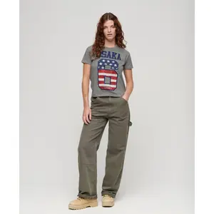 Camiseta bandera mujer Superdry 90& Osaka 6 image-2