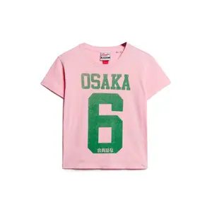Γυναικείο T-shirt Superdry Osaka 6 Kiss Print image-0
