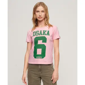 Γυναικείο T-shirt Superdry Osaka 6 Kiss Print image-1