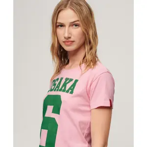 Γυναικείο T-shirt Superdry Osaka 6 Kiss Print image-3