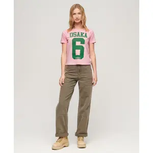 Γυναικείο T-shirt Superdry Osaka 6 Kiss Print image-2