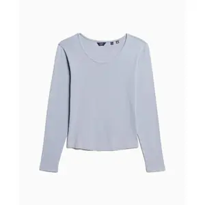 Damska cienkowarstwowa koszulka z długimi rękawami i odciętymi ramionami Superdry image-0