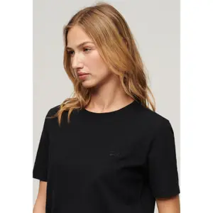 Camiseta de mujer con logotipo bordado Superdry Essential image-3