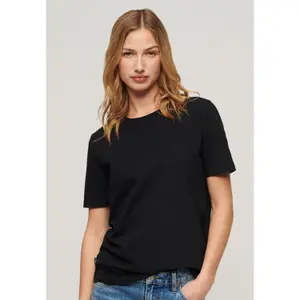 Camiseta de mujer con logotipo bordado Superdry Essential image-1
