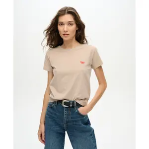 Camiseta ajustada com logo para mulher Superdry Essential image-1