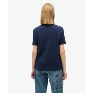 T-shirt décontracté avec logo pailleté femme Superdry image-3