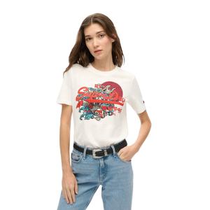 T-shirt met relaxed fit, met print en logo voor dames Superdry Tokyo Vintage image-1