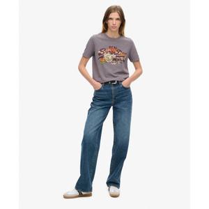 T-shirt met relaxed fit, met print en logo voor dames Superdry Tokyo Vintage image-2