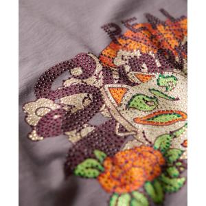 T-shirt met relaxed fit, met print en logo voor dames Superdry Tokyo Vintage image-6