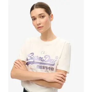 Sparkling T-shirt with VL design for women Superdry image-5