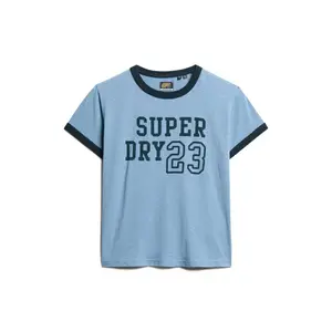 Women's fitted T-shirt Superdry Athletic Essentials Ringer image-0