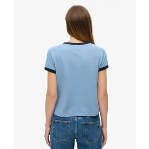 Women's fitted T-shirt Superdry Athletic Essentials Ringer image-3