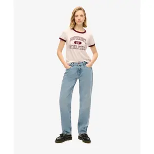 Women's fitted T-shirt Superdry Athletic Essentials Ringer image-2