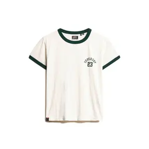 Women's fitted T-shirt Superdry Athletic Essentials Ringer image-0