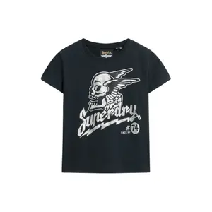 Camiseta ajustada con ilustración divertida para mujer Superdry Poster image-0