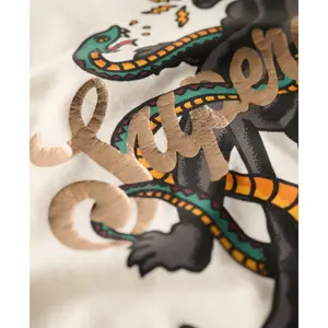 Afslappet T-shirt til kvinder Superdry Tattoo Script image-5