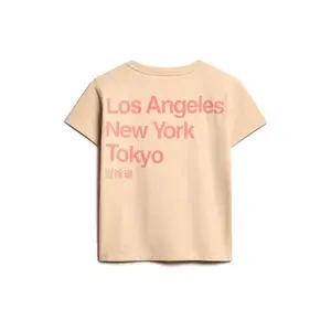 Camiseta entallada de mujer Superdry Core Logo City image-3