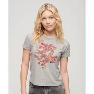 T-shirt slim femme Superdry Komodo Dragon image-1