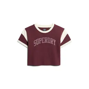 Dámské tričko s kontrastním vzorem Superdry Athletic Essentials image-0