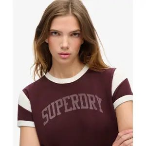 Dámské tričko s kontrastním vzorem Superdry Athletic Essentials image-4