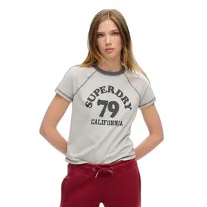 Camiseta de manga raglán para mujer Superdry Athletic Essentials image-1