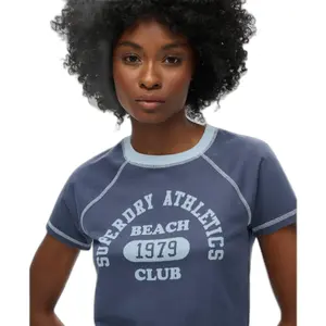 Camiseta de manga raglán para mujer Superdry Athletic Essentials image-4