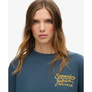 Women's casual rhinestone T-shirt Superdry Tokyo image-5