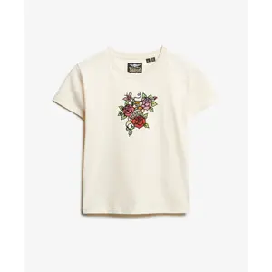 Women's fitted T-shirt Superdry Small Tattoo Rhinest image-0