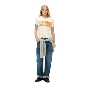 Fitted striped women's T-shirt Superdry Outdoor image-1