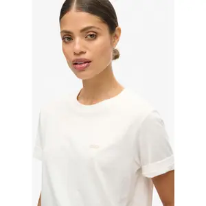 T-shirt femme Superdry Essential Logo Slub image-4