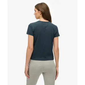 Camiseta entallada con motivo femenino Superdry Athletic image-3
