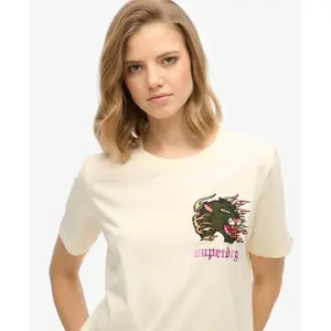 Camiseta de mujer Superdry Old School Tattoo image-4
