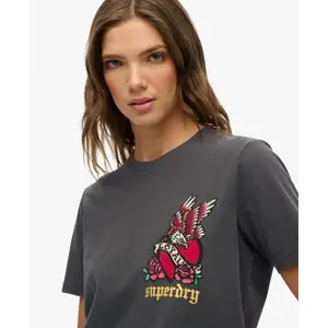 Women's T-shirt Superdry Old School Tattoo image-4