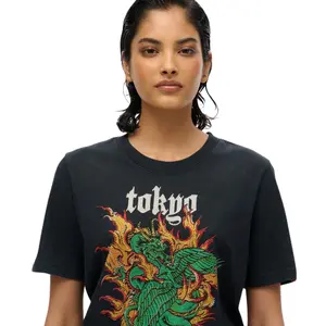 Camiseta informal de mujer Superdry Neo Trad Tattoo image-3