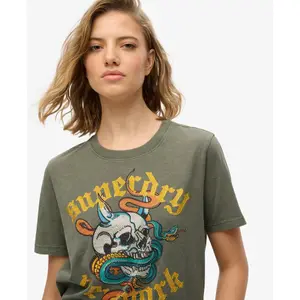 Camiseta informal de mujer Superdry Neo Trad Tattoo image-4