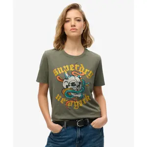 Camiseta informal de mujer Superdry Neo Trad Tattoo image-3