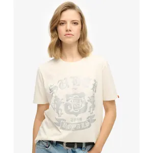 Casual fancy t-shirt for women Superdry Varsity image-1