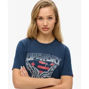 Casual fancy t-shirt for women Superdry Varsity image-3