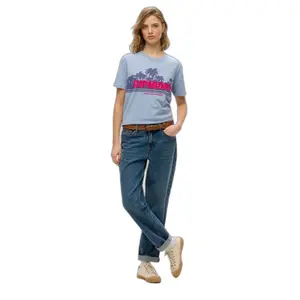 Camiseta de rayas casual para mujer Superdry image-3