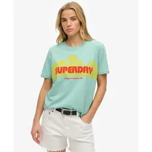 Camiseta de rayas casual para mujer Superdry image-1