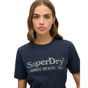 Camiseta metálica casual para mujer Superdry Venue image-3