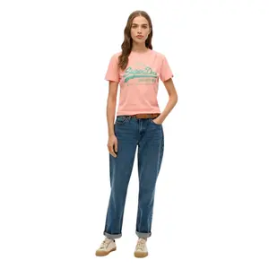 Camiseta slim de strass para mujer Superdry Vintage Logo image-1