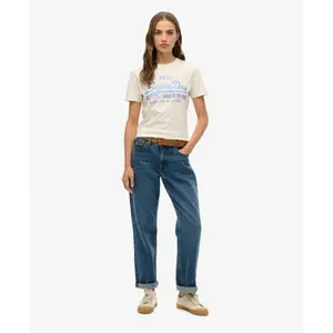 Camiseta slim de strass para mujer Superdry Vl image-1