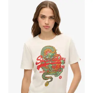 Camiseta informal de mujer Superdry Vintage Logo Tokyo image-3