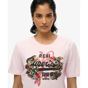 Camiseta informal de mujer Superdry Vintage Logo Tokyo image-3